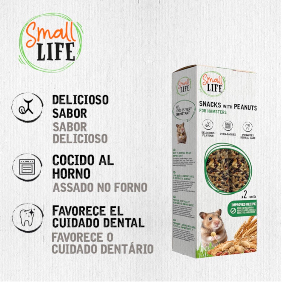 2 barritas Small Life Barritas Snack con Cacahuetes para h&aacute;mster, , large indicador imagen numero 3