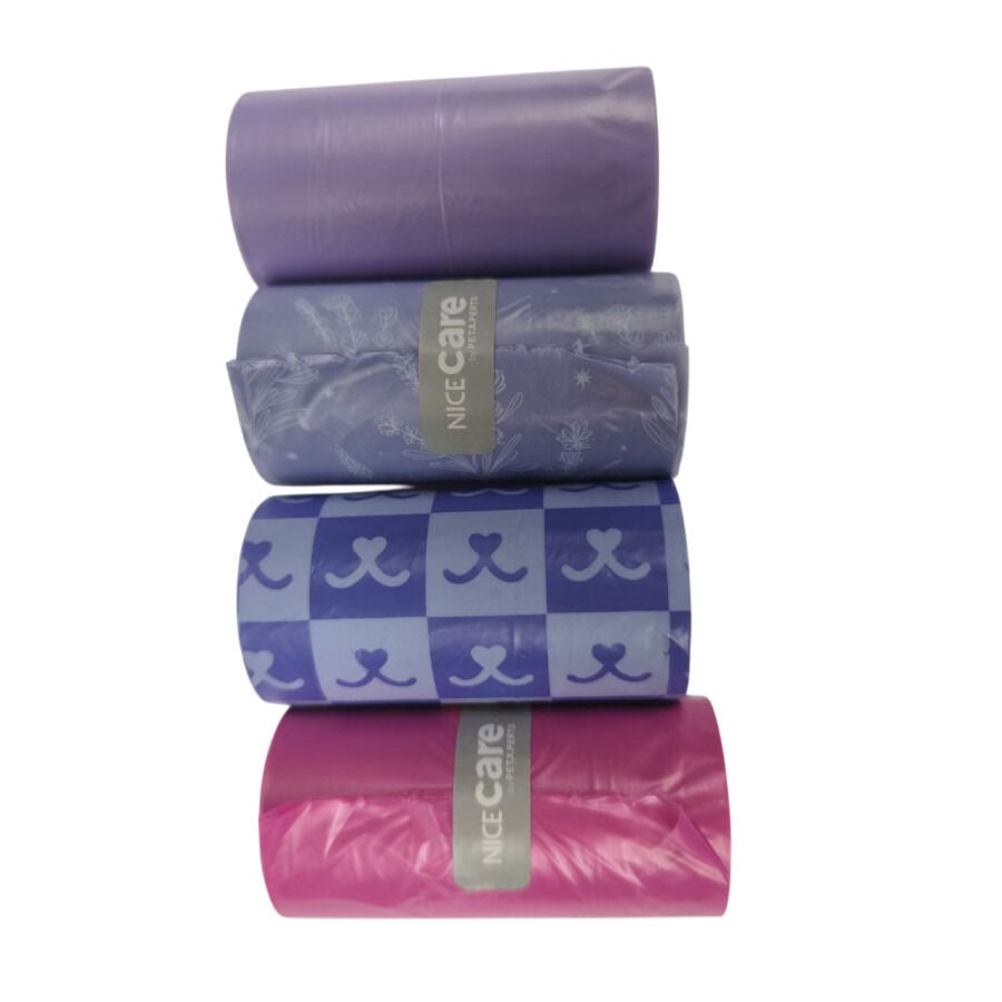 Nice Care Basic Bolsitas Rolls Lavanda para perros, , large Imagen numero 1