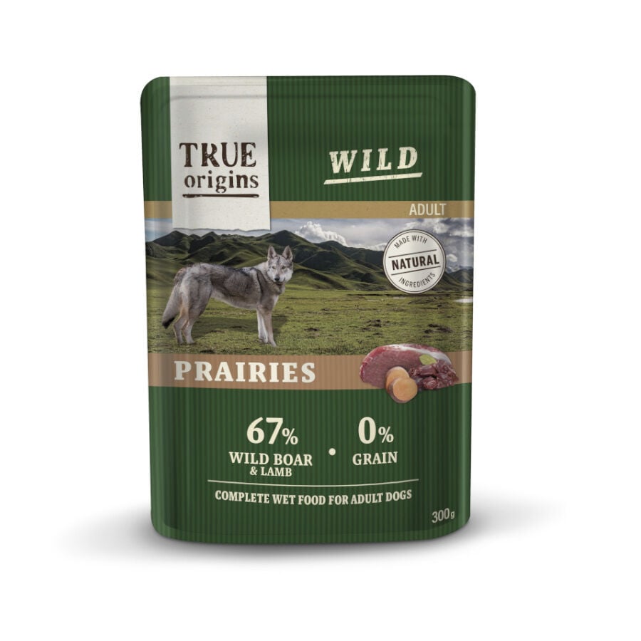 True Origins Wild Praires Jabal&iacute; y Cordero sobre para perros