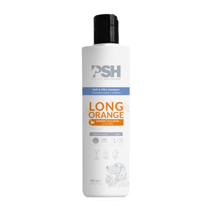 PSH Champ&uacute; Long Orange de Pelo Largo para perros y gatos