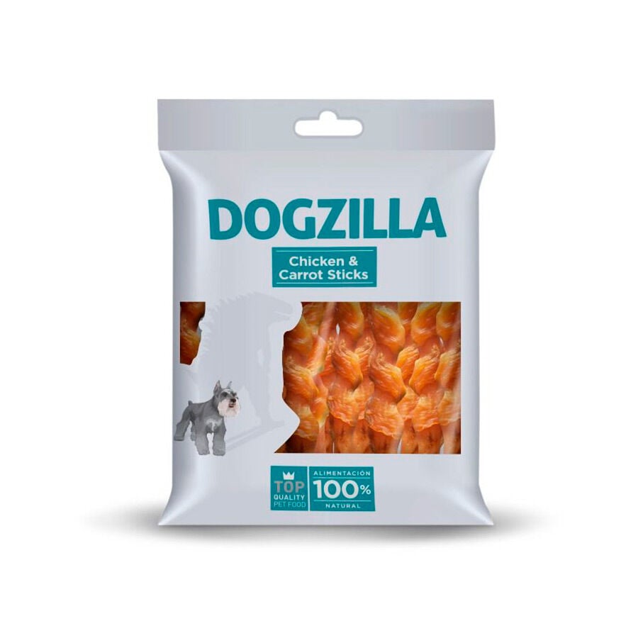 100 g Dogzilla Palitos con pollo y zanahoria para perros, , large Imagen numero 1