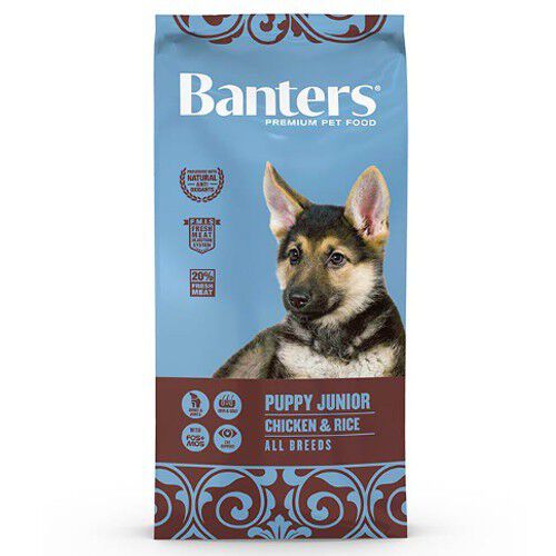 Banters Puppy Junior Pollo y Arroz pienso para perros