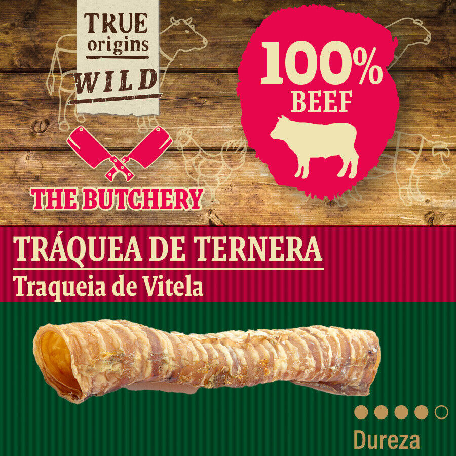 Pack 4 uds. True Origins Wild Tr&aacute;quea Ternera Snack para perros, , large Imagen numero 4