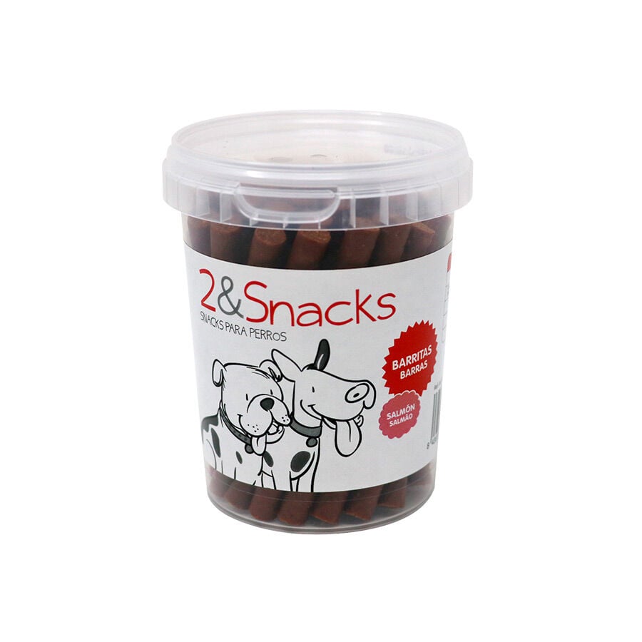 300 g 2&Snacks Salm&oacute;n Barritas para perros, , large Imagen numero 1