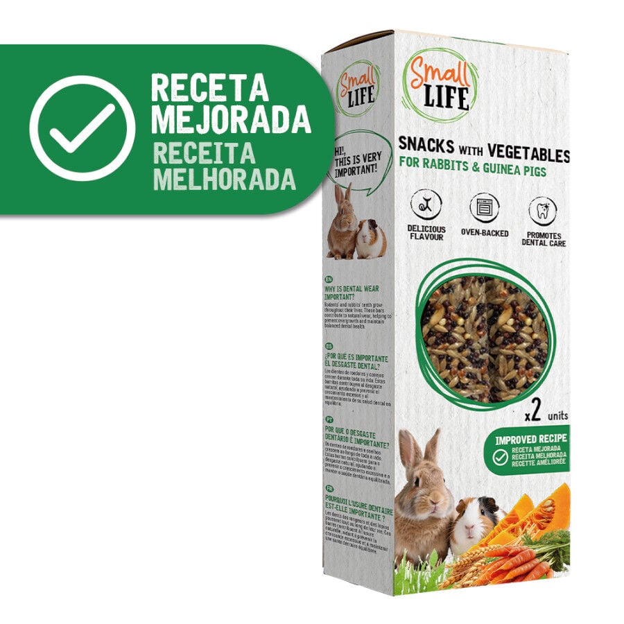 2 barritas Small Life Barritas Snack con Vegetales para conejos y cobayas, , large indicador imagen numero 2