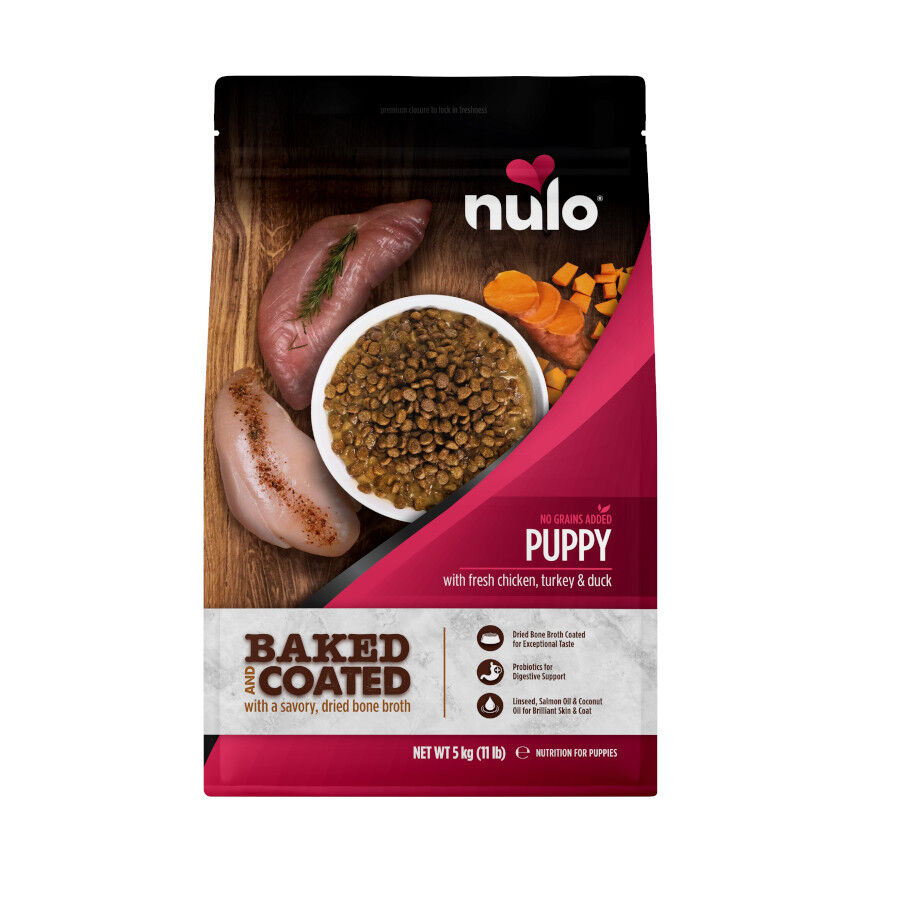 5 kg Nulo Baked Coated Pollo Pavo y Pato Pienso para cachorros, , large Imagen numero 1