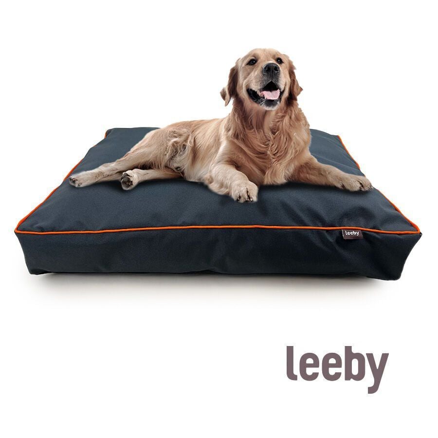 Leeby Colch&oacute;n waterproof Antipelo gris para perros, , large indicador imagen numero 2
