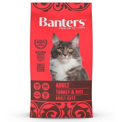Banters Adult Pavo y Arroz pienso para gatos 
