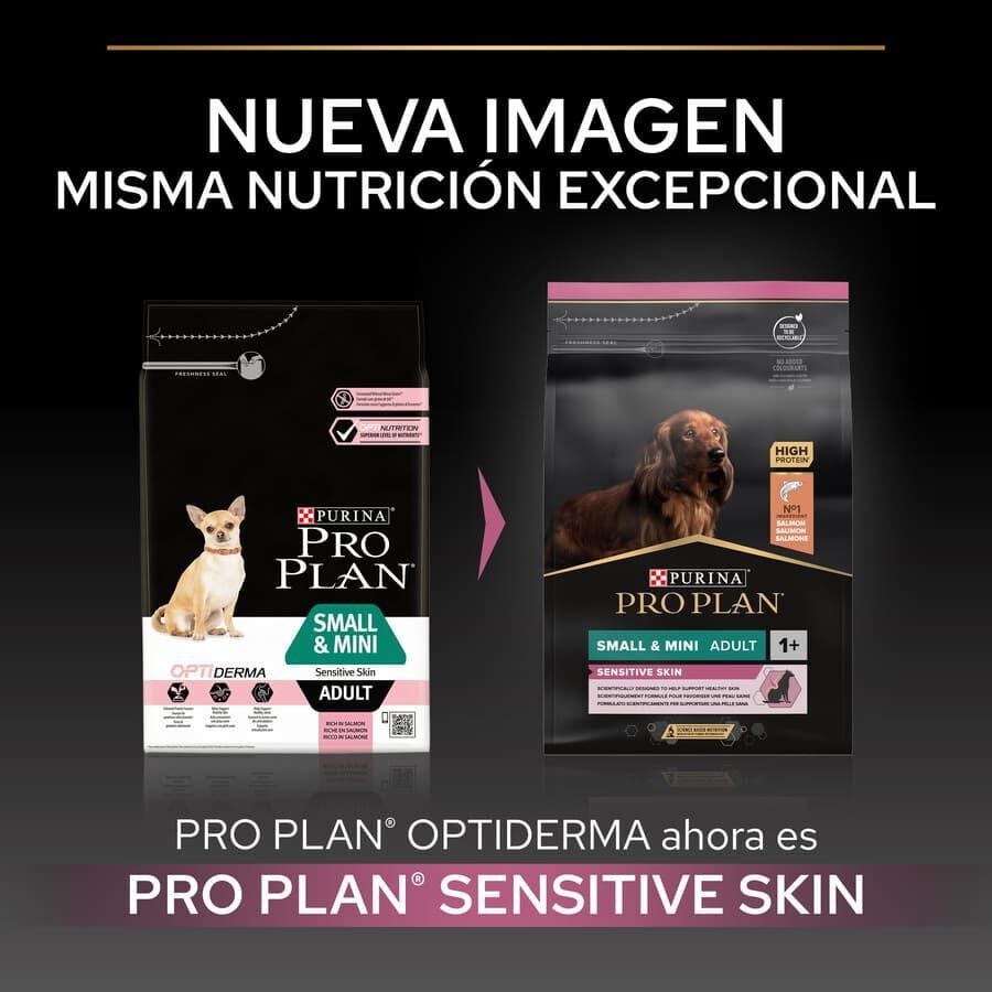3 kg Pro Plan Adult Small y Mini Salm&oacute;n Sensitive Skin pienso para perros, , large Imagen numero 2