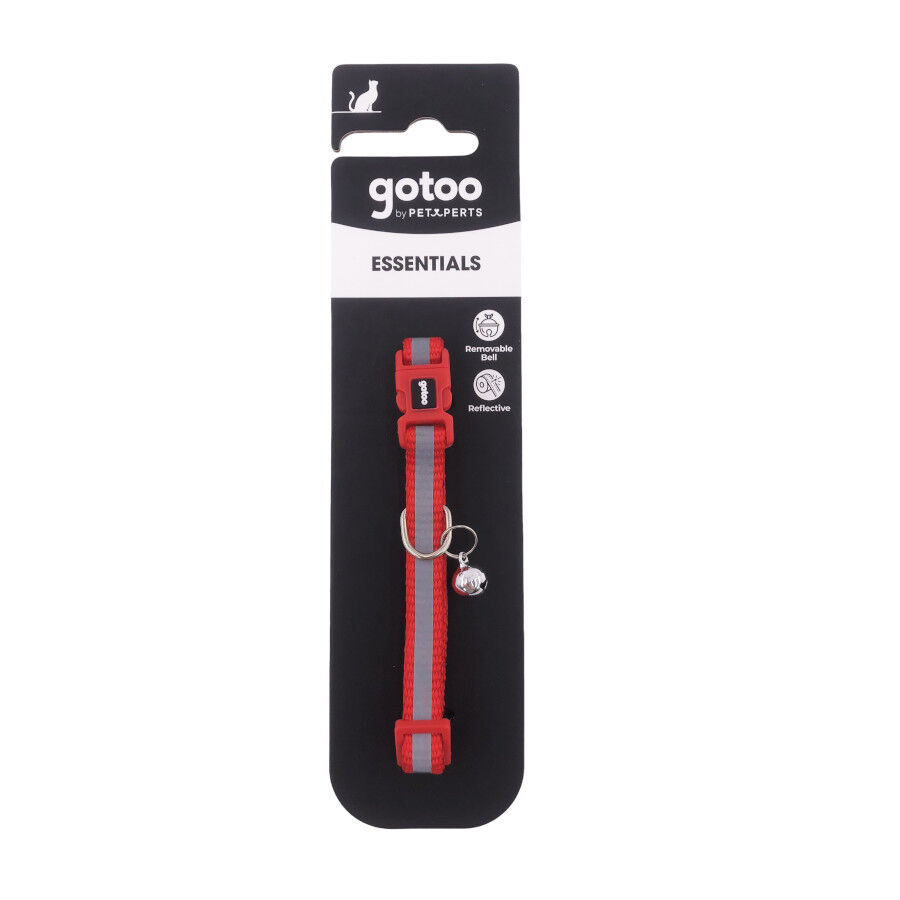 Gotoo Collar reflectante rojo para gatos, , large Imagen numero 4