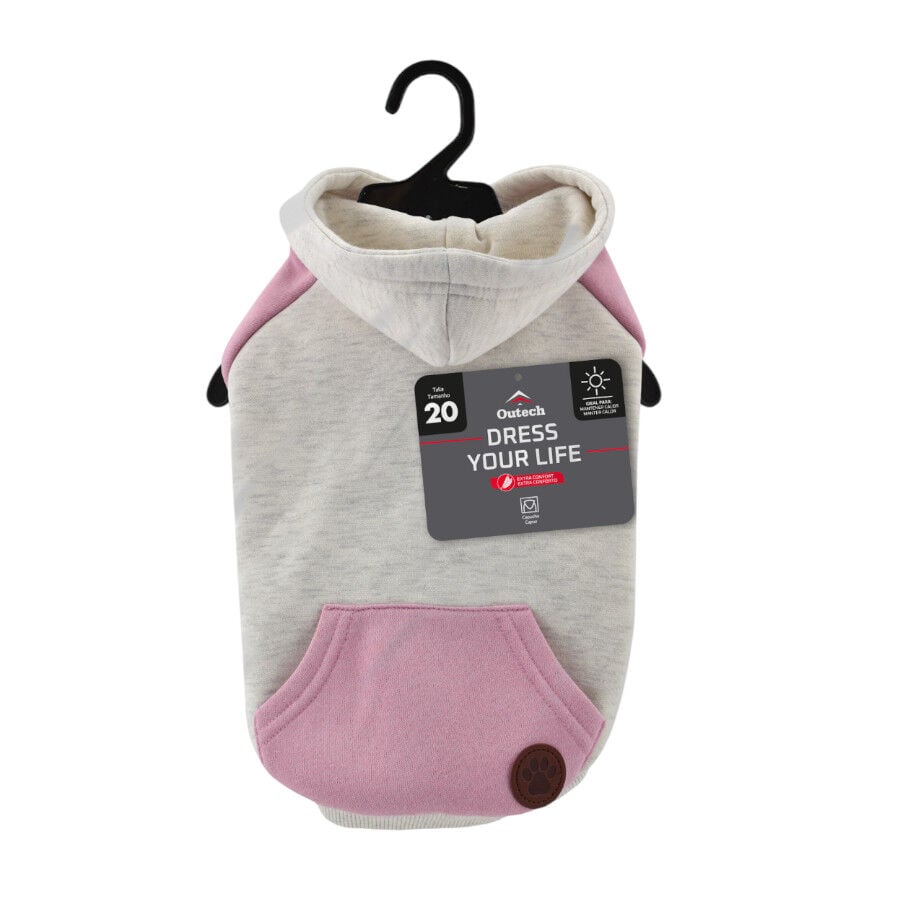 Outech Sudadera con Capucha Rosa para perros, , large Imagen numero 5