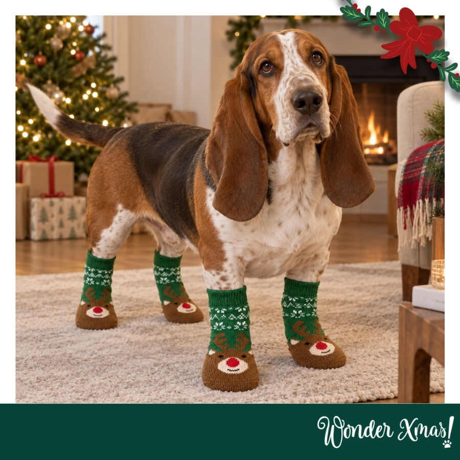 Wonder Christmas Calcetines Reno para perros
