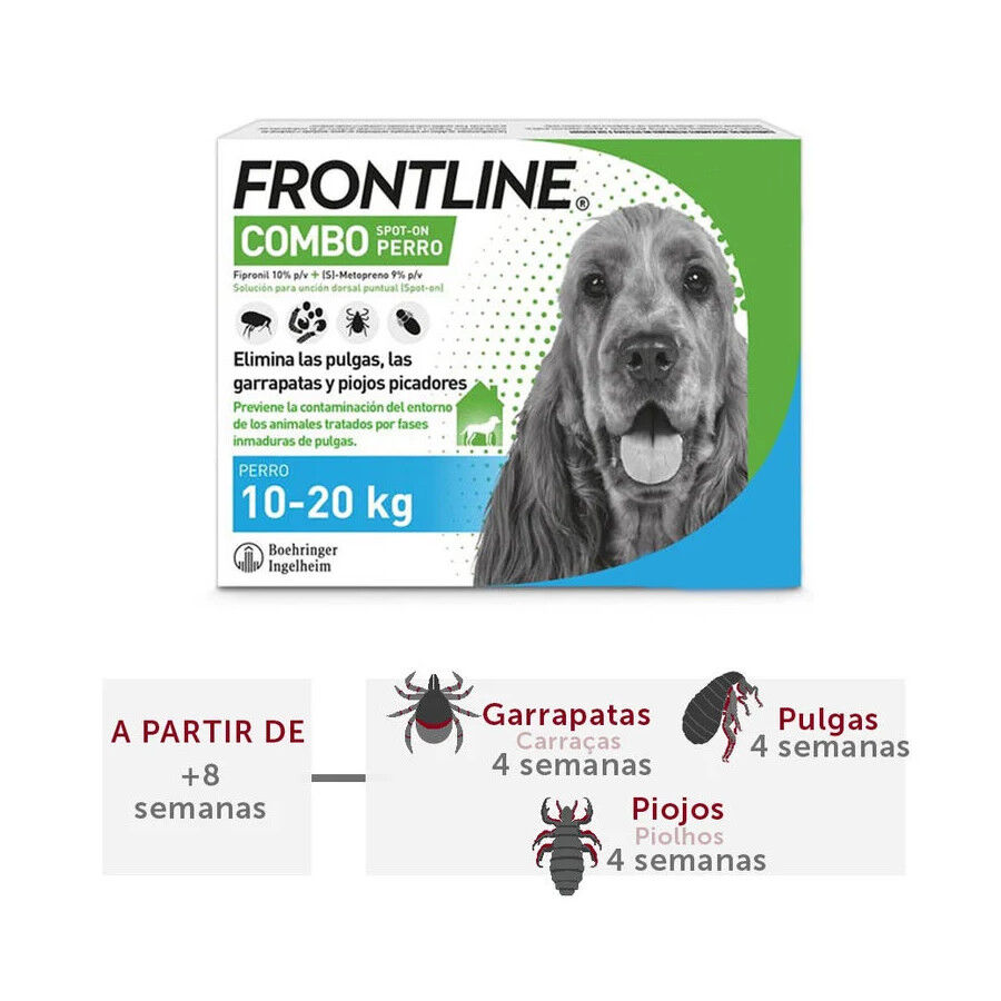 Frontline Combo Pipetas Antiparasitarias para perros medianos, , large indicador imagen numero 2