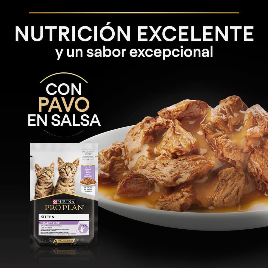 85 g Pro Plan NutriSavour Feline Kitten Pavo en salsa sobre para gatos&nbsp;, , large indicador imagen numero 5