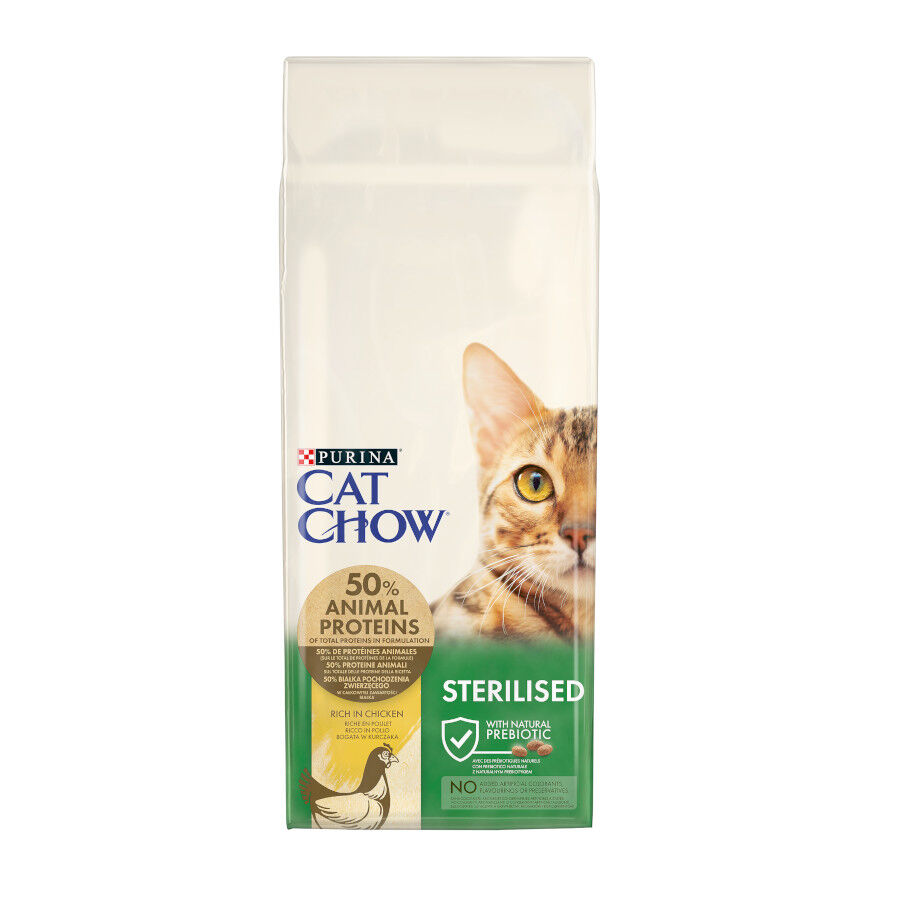 15 kg Cat Chow Sterilized Pollo Pienso para gatos, , large Imagen numero 1