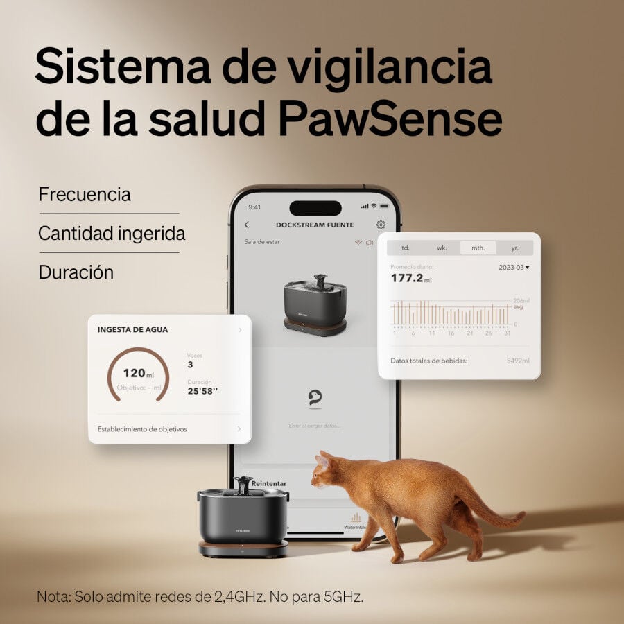 Petlibro Dockstream Fuente inteligente de agua para perros y gatos, , large indicador imagen numero 3