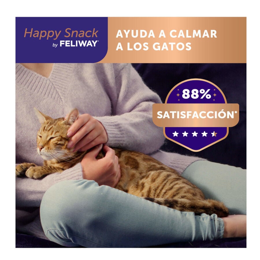 6 sobres x 10 g Feliway Sobres Happy Snack Relajante Pollo para gatos, , large indicador imagen numero 9