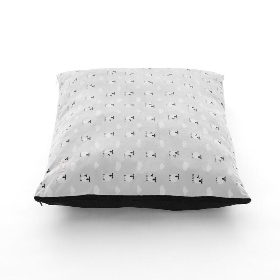 Leeby Cama gris con ovejitas desenfundable para cachorros, , large indicador imagen numero 1