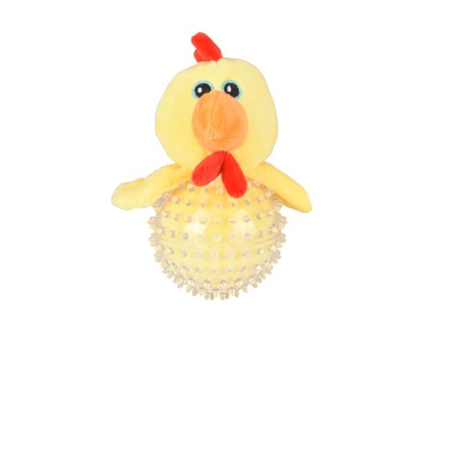 Flamingo Wilco Pollo Amarillo de Peluche para perros, , large Imagen numero 1