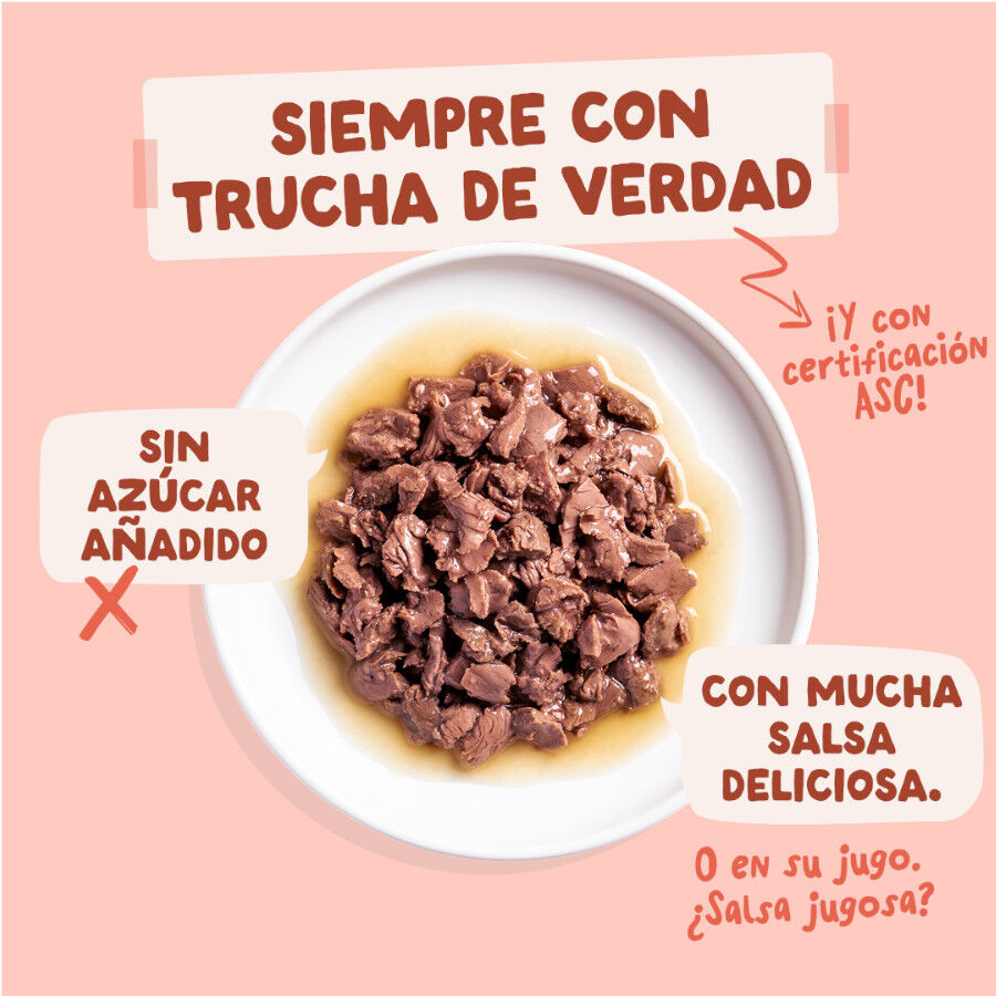 85 g Edgard & Cooper Trucha y Pollo sobre en salsa para gatos, , large indicador imagen numero 3