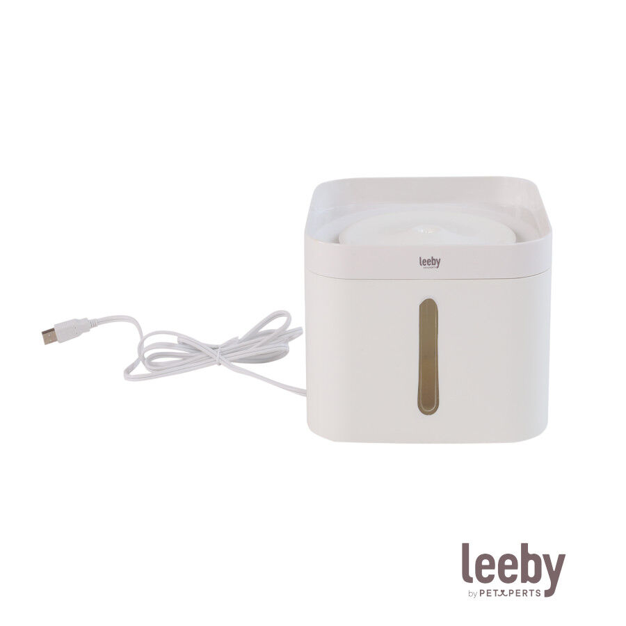 Leeby Fuente de Agua Blanco para gatos, , large indicador imagen numero 2