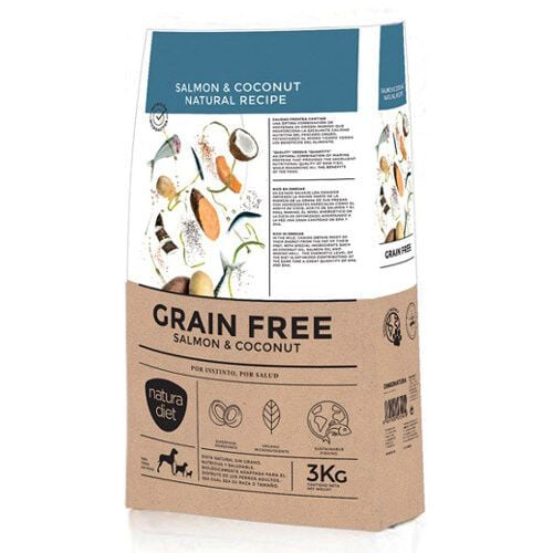 Natura Diet Grain Free salm&oacute;n pienso para perros Imagen numero 1