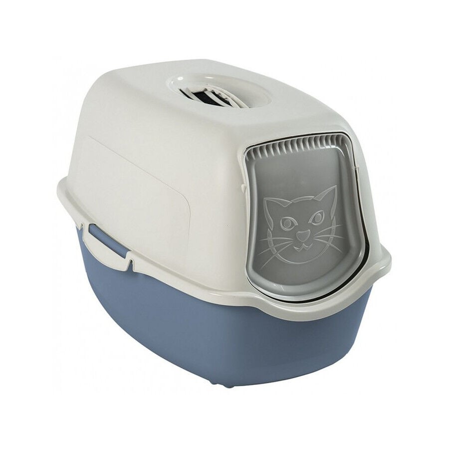 Rotho Eco Bailey Arenero Blanco y Azul para gatos, , large Imagen numero 1