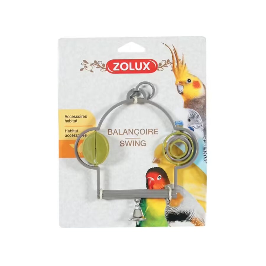 Zolux Columpio de pl&aacute;stico juguete para p&aacute;jaros