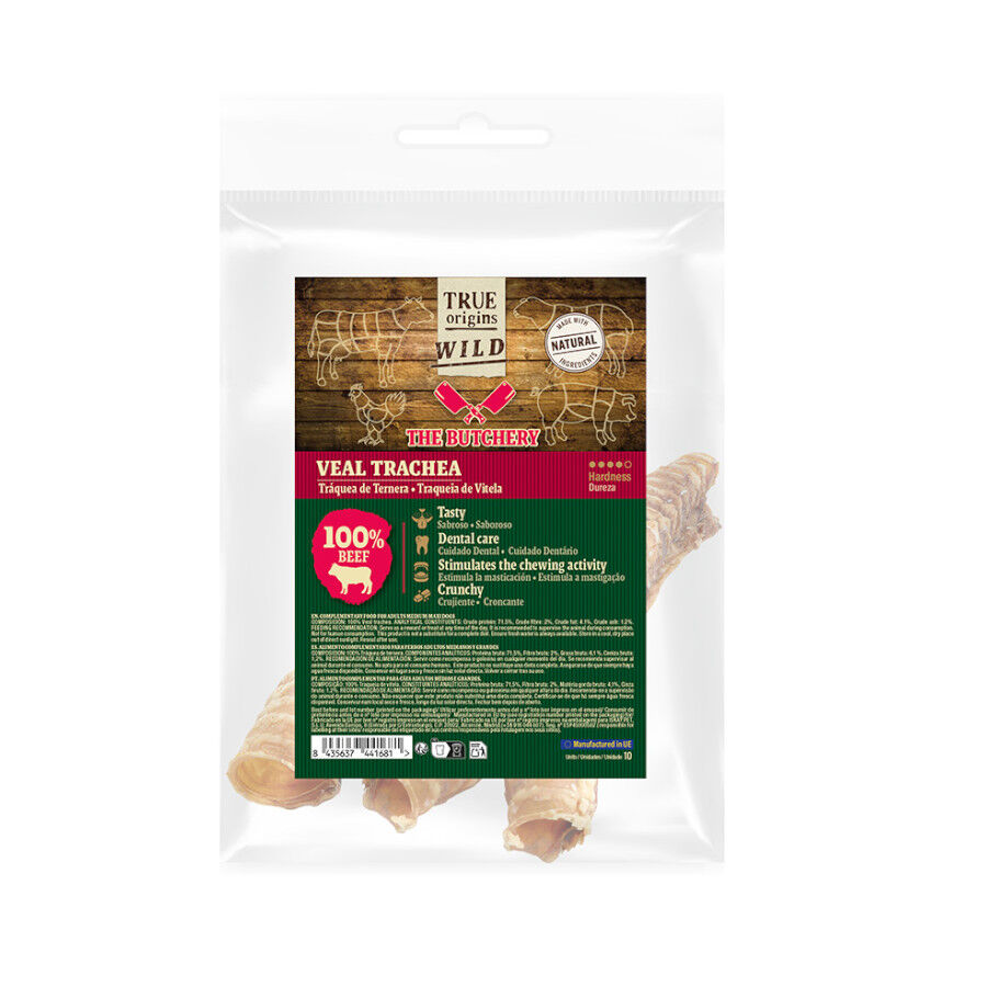 Pack 10 uds. True Origins Wild Tr&aacute;quea Ternera Snack para perros, , large Imagen numero 2