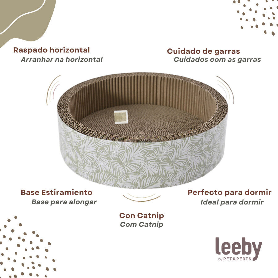 Leeby Domingo cama rascador de cart&oacute;n con estampado para gatos, , large Imagen numero 3