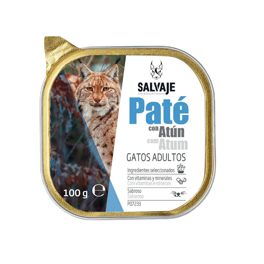 Salvaje Original Adulto At&uacute;n en Pat&eacute; Tarrina para gatos
