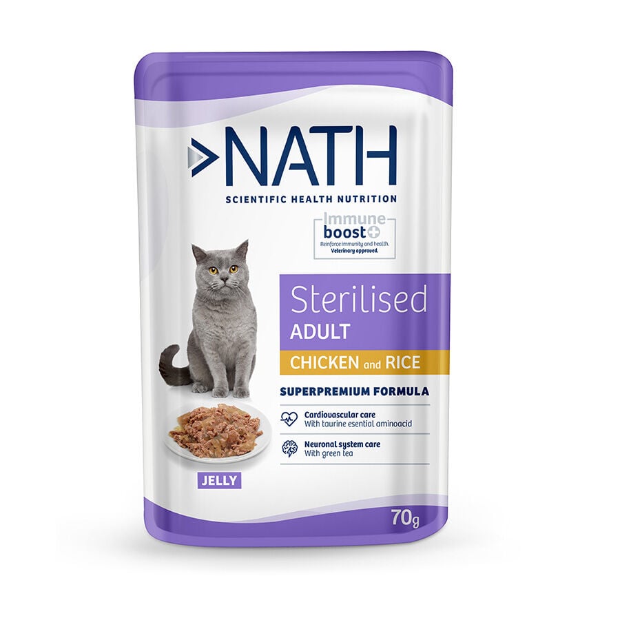 Nath Cat Adult Sterilised Gelatina Pollo 70 gr Imagen numero 1