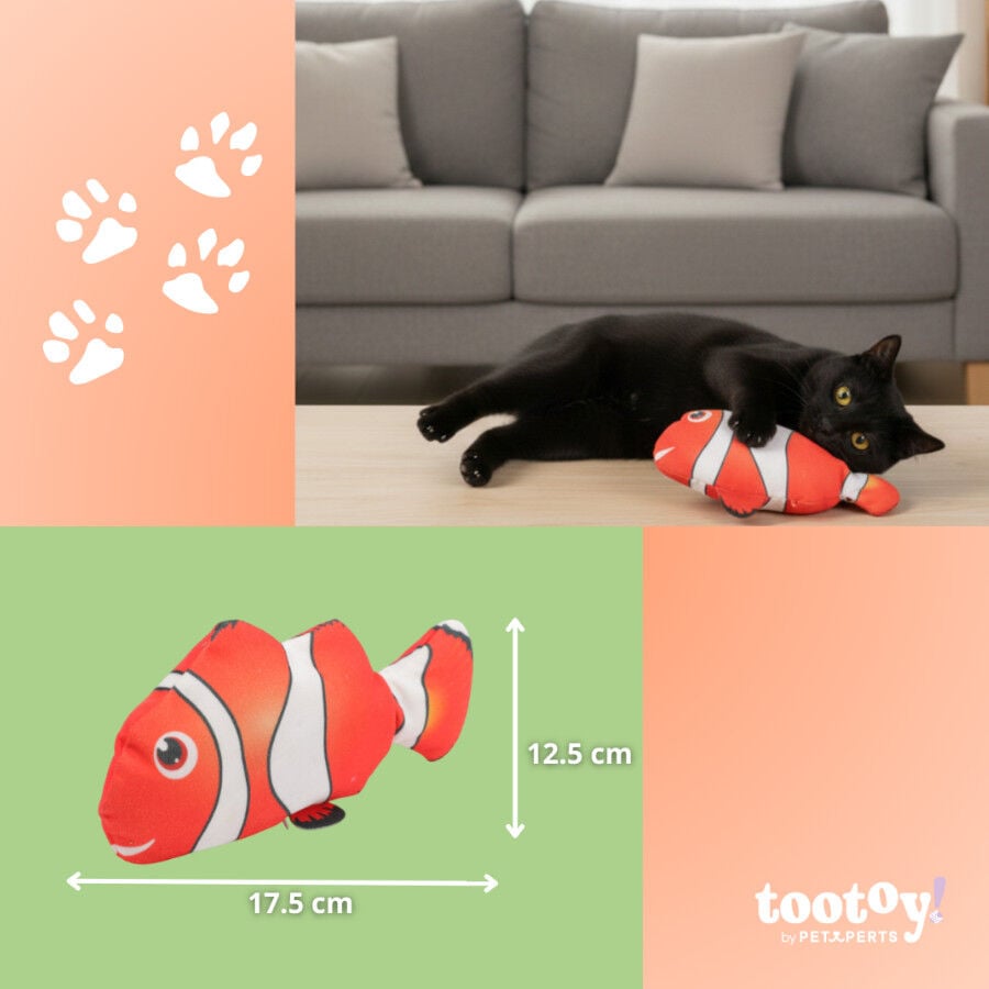 Tootoy! Juguete Interactivo Pez Payaso para gatos, , large Imagen numero 4