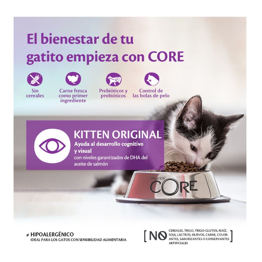 1.75 kg Wellness Core Kitten Pavo y Pollo pienso para gatos, , large indicador imagen numero 2