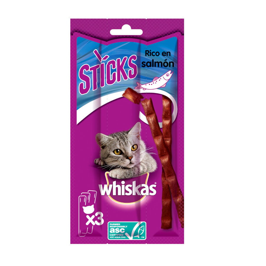 Whiskas Sticks Snacks  Salm&oacute;n para Gatos