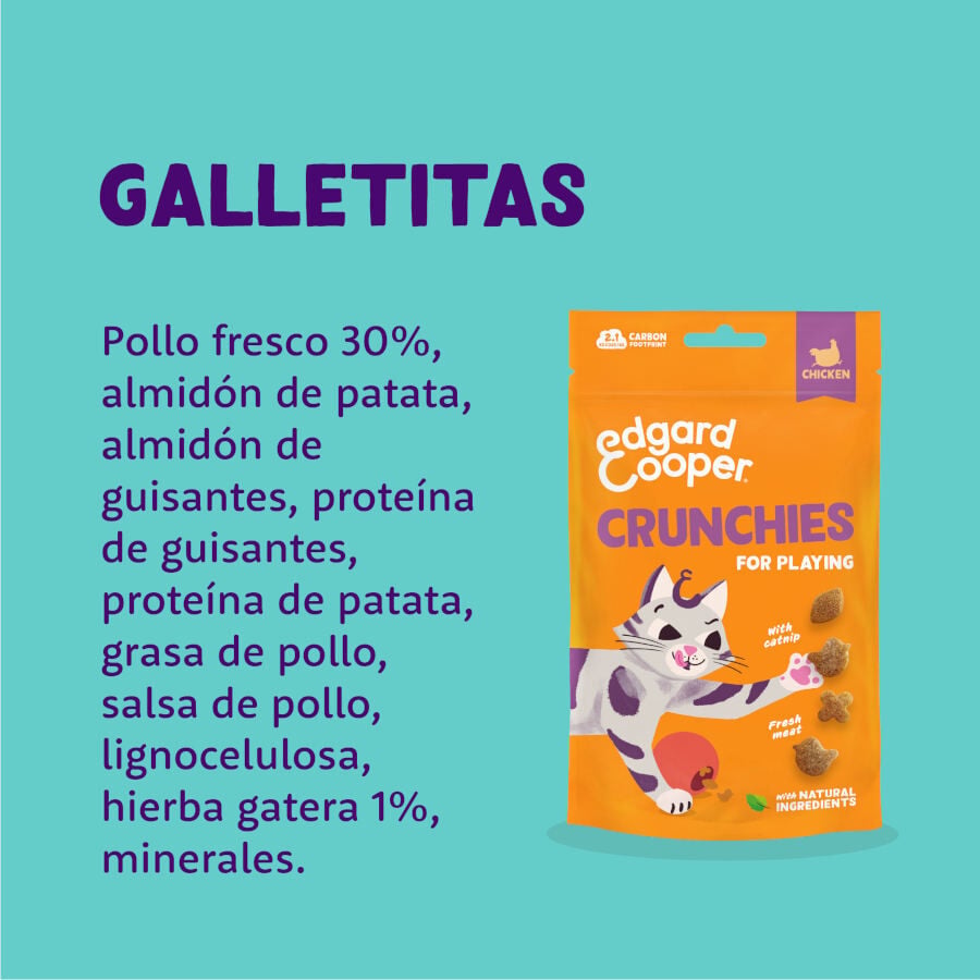 50 g Edgard & Cooper Galletas Crunchies Pollo para gatos, , large Imagen numero 5