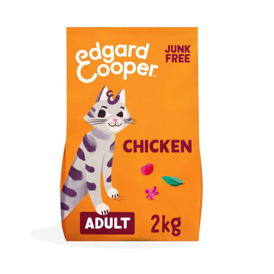 4 kg Edgard & Cooper Adult Pollo pienso para gatos, , large Imagen numero 1