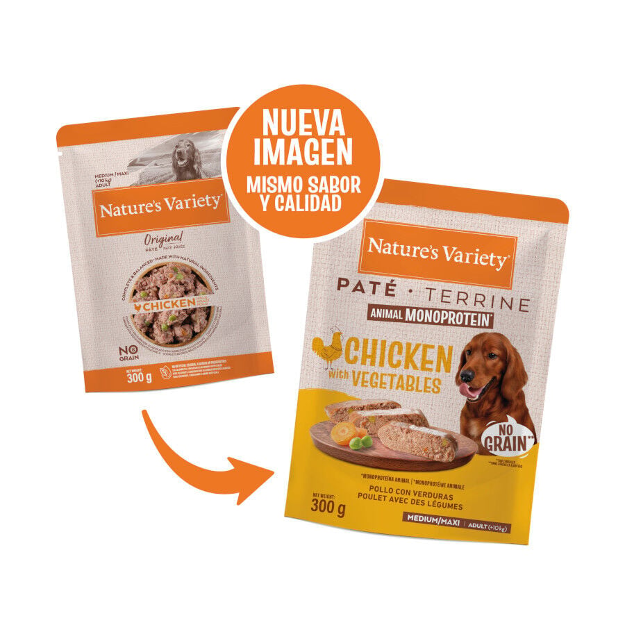 Nature's Variety Original Medium/Maxi Adult Variety pollo sobre para perros