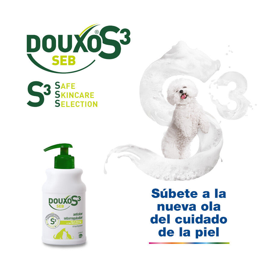Douxo S3 Seb Champ&uacute; Piel Grasa para perros y gatos, , large indicador imagen numero 5