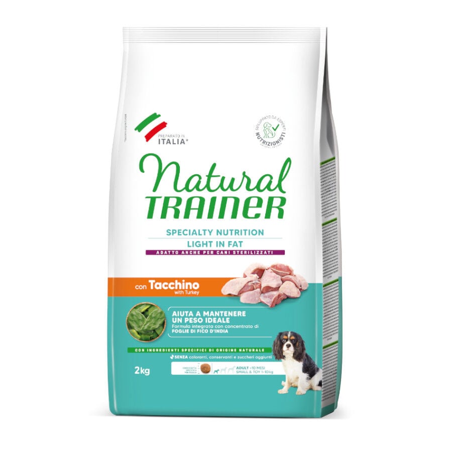 2 kg Natural Trainer Adult Small&Toy Ideal Weight Carne pienso para perros, , large indicador imagen numero 1