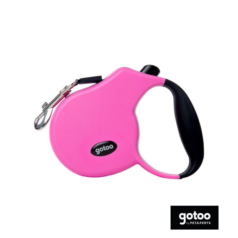 Gotoo Correa extensible rosa para perros, , large indicador imagen numero 2