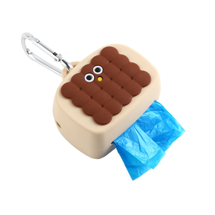 Gotoo Porta bolsas silicona marr&oacute;n para perros, , large indicador imagen numero 5