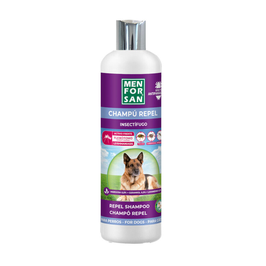 Menforsan Champ&uacute; Repelente de Par&aacute;sitos para perros
