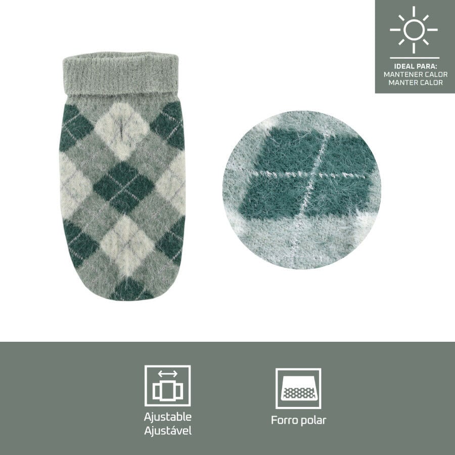 Outech Jersey con Rombos Verdes para perros, , large indicador imagen numero 4