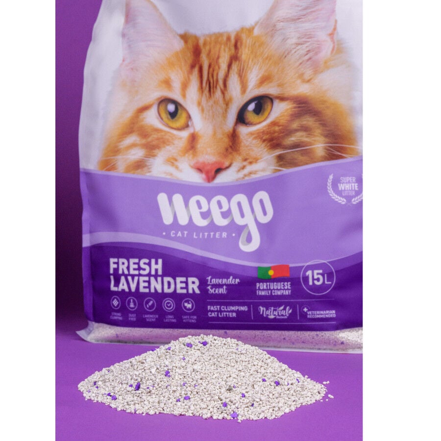 Weego Fresh Lavender Arena Aglomerante para gatos, , large Imagen numero 4