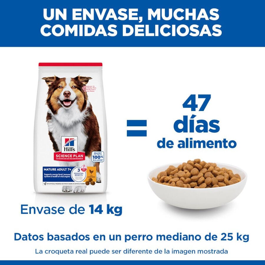 14 kg Hill's Science Plan Mature Adult Medium Pollo pienso para perros, , large indicador imagen numero 6