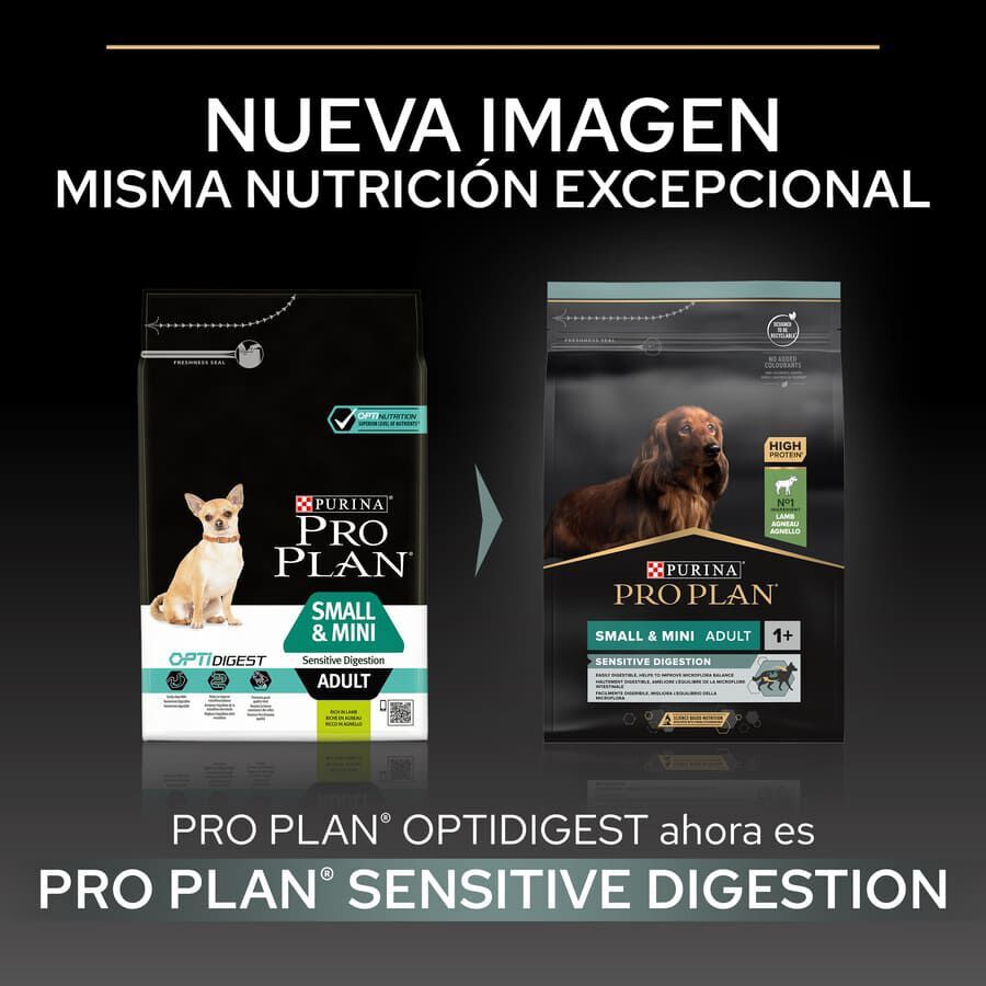 3 kg Pro Plan Adult Small y Mini Digesti&oacute;n Cordero pienso para perros, , large indicador imagen numero 2