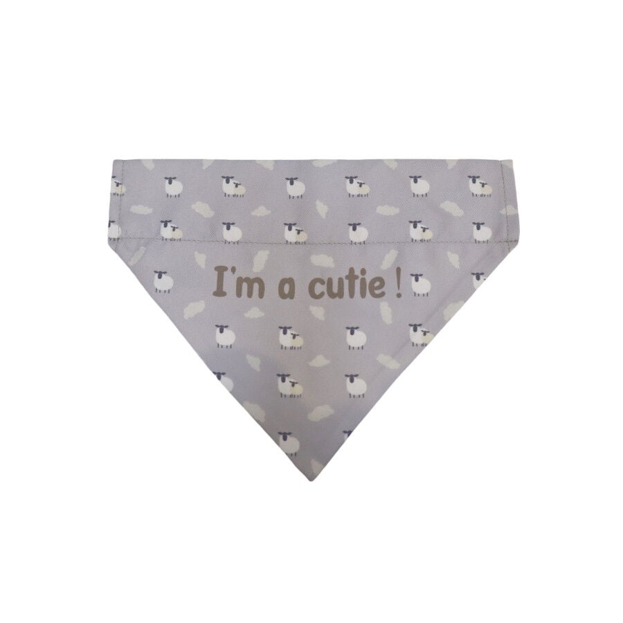 Gotoo Bandana estampada ovejitas gris para perros, , large indicador imagen numero 1