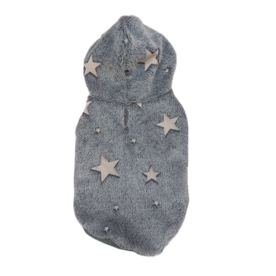 Outech Fleece Sudadera Gris con Estampado de Estrellas para perros, , large indicador imagen numero 1