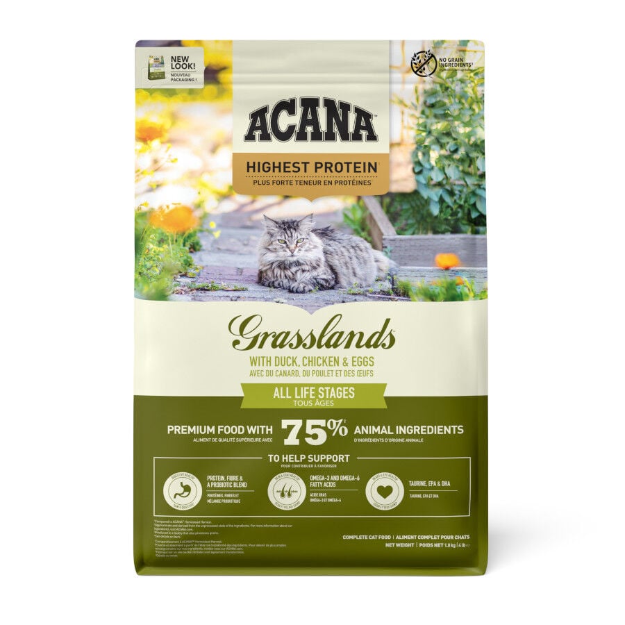 4.5 kg Acana Grasslands pienso para gatos, , large indicador imagen numero 1